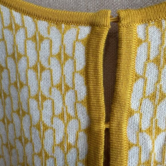 Peter Hahn Wool Blend Cardigan Yellow Danish 44 or US 14 - Picture 6 of 12